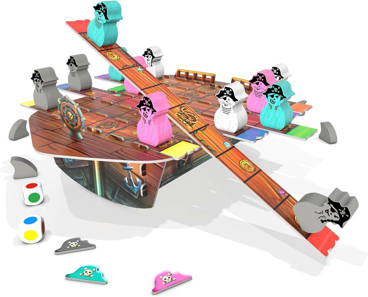 Zoch 601105159 Gezanke auf der Planke – das spannende Piratenspiel, 2 bis 4 Spieler, ideales Familie