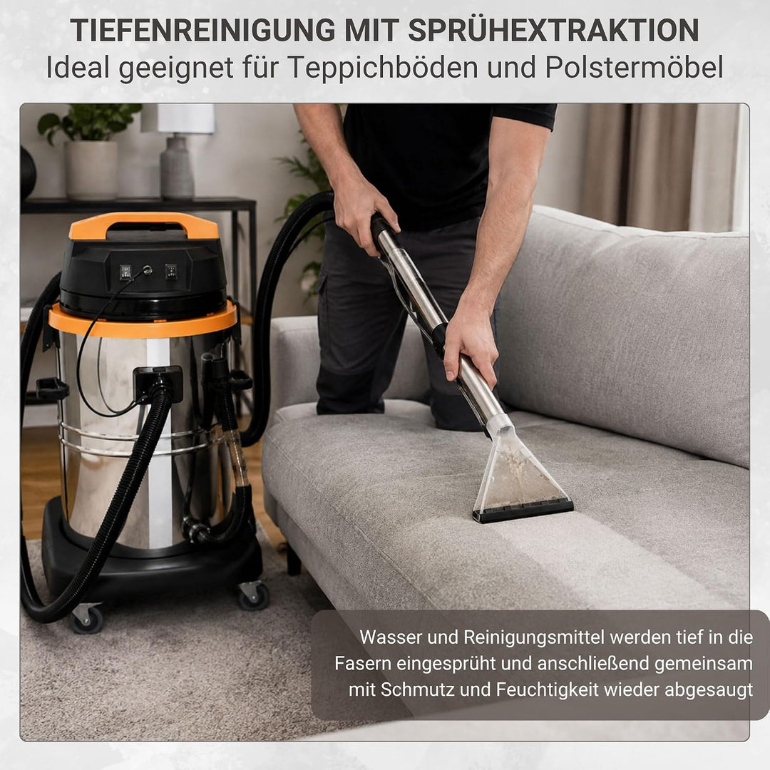 Syntrox Germany Teppichreiniger Waschsauger Shampoonierer Staubsauger Extraktionsgerät VCC-2000W-Car