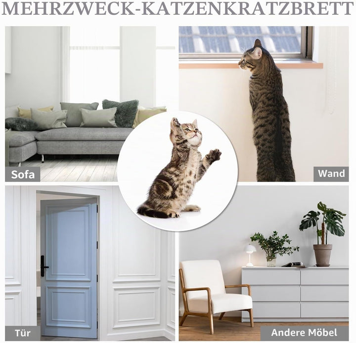 Kratzmatte Katze Selbstklebend,Kratzfestes Sofa kratzmatte Katze,Selbstklebend Kratzteppich Katze Wa