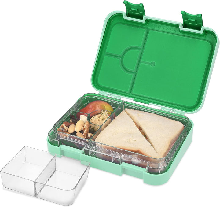 Navaris Bento Box Lunch Box Brotdose Vesperbox - auslaufsicher mit variablen Fächern - herausnehmbar