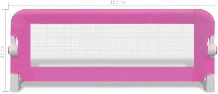 vidaXL 2X Bettschutzgitter Rosa 102cm Bettgitter Kinderbettgitter Kinderbett
