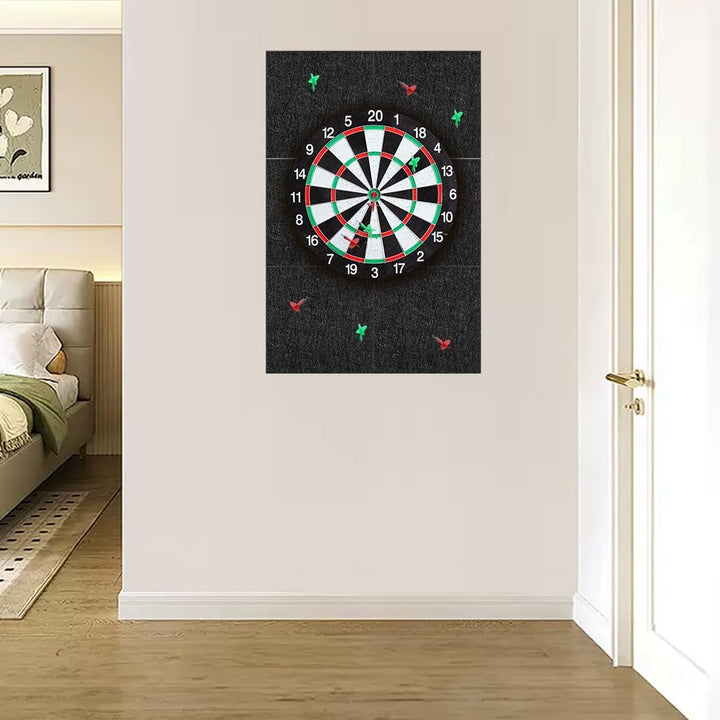 Dart Wandschutz, Filz-Dartboard-Wandschutz, 6 Stück Dart Schutzwand Selbstklebend 30*30cm, Wandumran