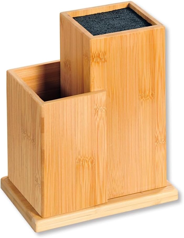 Kesper Messerblock, 58025, Bambus, Masse: 18,5 x 12,7 x 24 cm, Braun