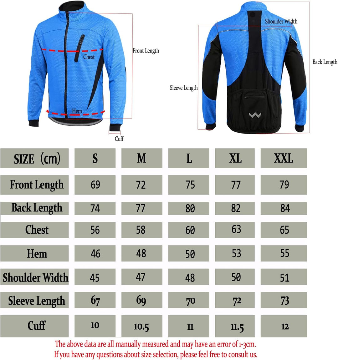 HOMTOL Herren Fahrradjacke Polarfleece-Futter Wasserdicht Winter Thermal Radjacke winddicht regenfes
