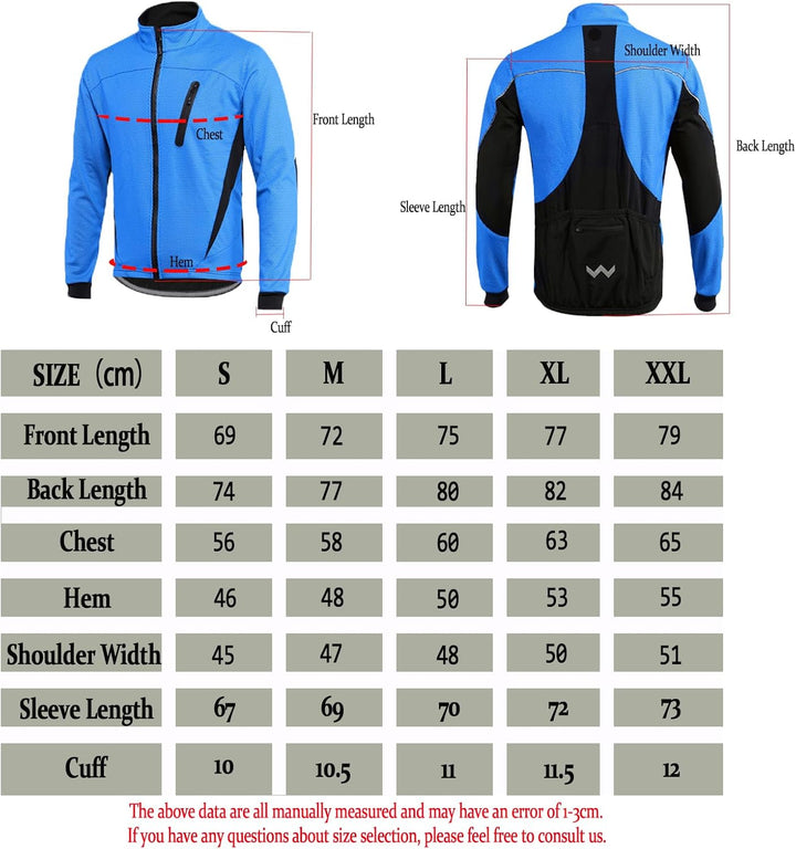 HOMTOL Herren Fahrradjacke Polarfleece-Futter Wasserdicht Winter Thermal Radjacke winddicht regenfes