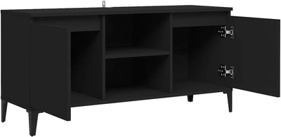 Tidyard TV-Schrank mit Metallbeinen Fernsehtisch TV-Möbel Fernsehschrank TV-Regal TV-Tisch TV-Bänke