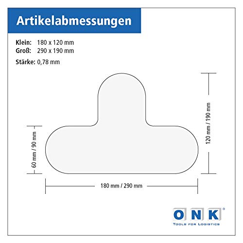 Selbstklebende Bodenmarkierung - T-Stück/T-Form - Formstücke für Arbeitsbereiche, Lagerflächen und T