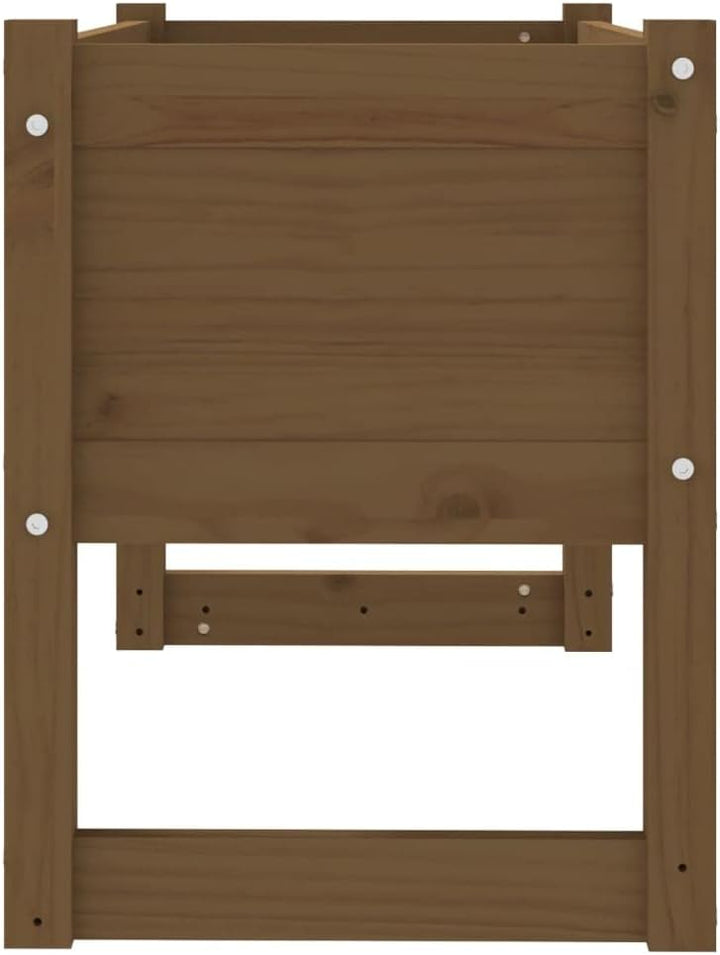 homiuse Pflanzkübel Honigbraun 78x40x52 cm Massivholz KieferHochbeet Blumentopf Gross PflanzküBel Gr