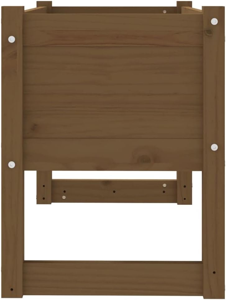 homiuse Pflanzkübel Honigbraun 78x40x52 cm Massivholz KieferHochbeet Blumentopf Gross PflanzküBel Gr