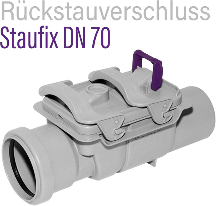 Kessel 73070 Rückstauverschluss Staufix für Abwasser, DN 70