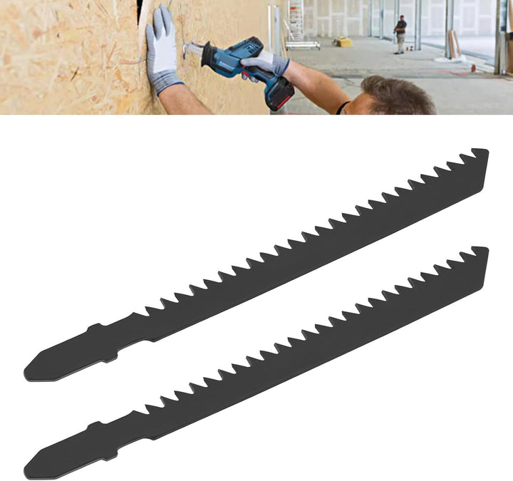 Create idea 20 Stück T111C 8TPI Stichsägeblatt 100 Mm HCS Stichsägeblätter-Set T-Schaft für Holzschn