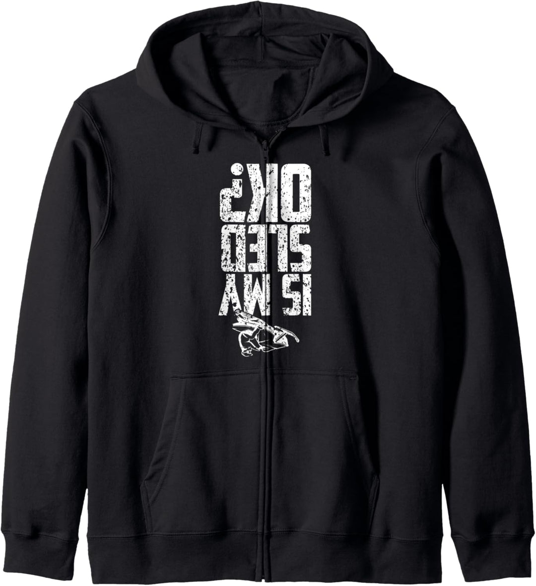 Funny Snowmobiling Snowmobile Rider Motivated Novelty MEN Kapuzenjacke