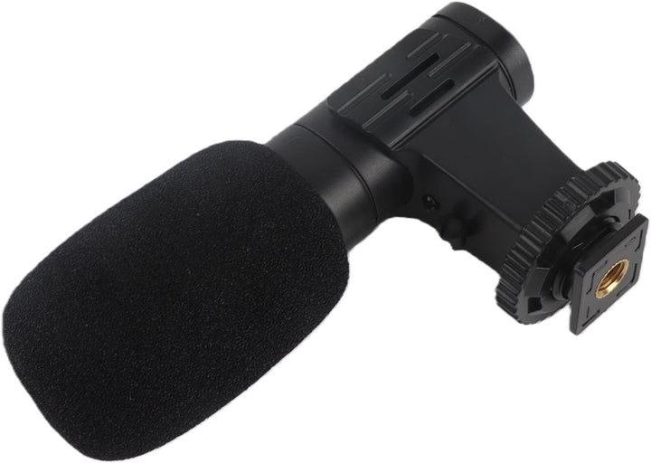 Goshyda On-Camera-Mikrofon, 3,5-mm-Universal-Videomikrofon, Rauschunterdrückungsmikrofon mit Winddic