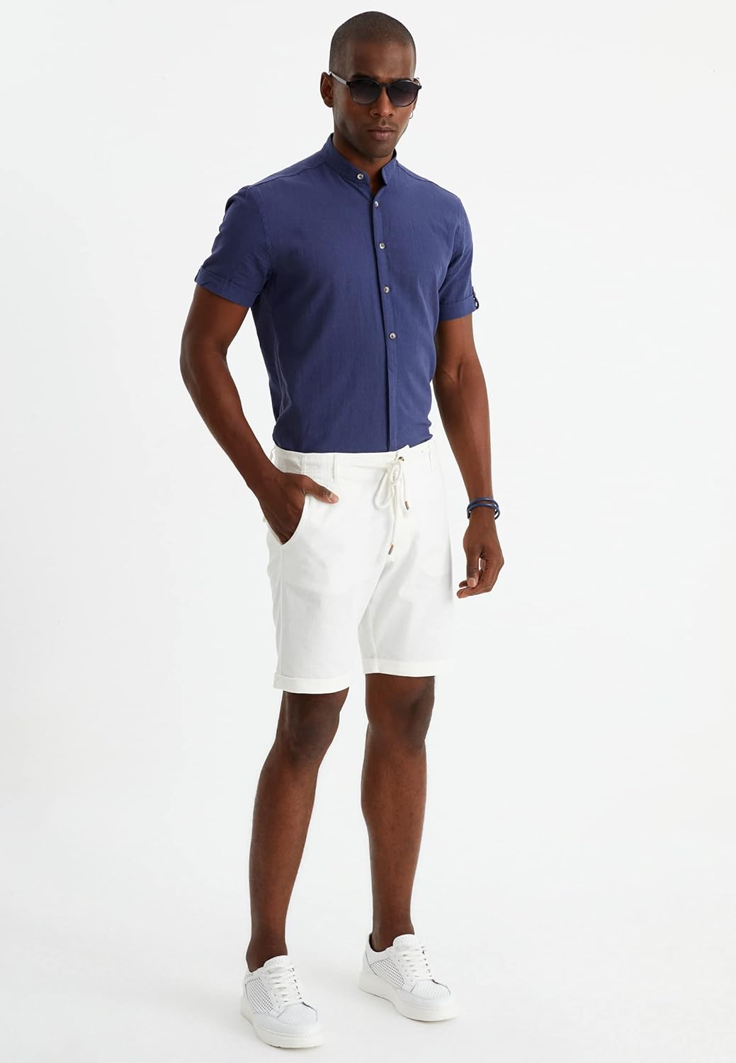 Leif Nelson Kurze Hose Herren Bermuda Leinen Shorts Leinenhose Stoffhose Leinenshorts Männer Sommerh