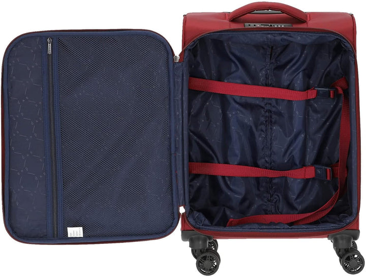 D&N Travel Line 9104-4-Rollen-Kabinentrolley S 55 cm Bordeaux, Bordeaux