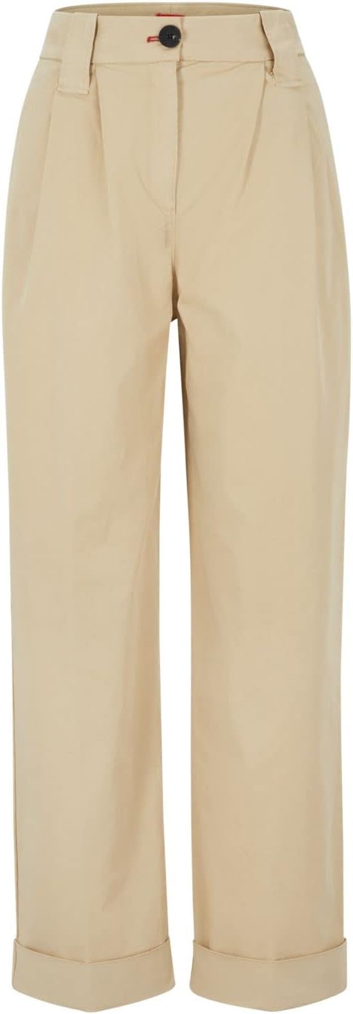 HUGO Damen Chino_Flat 36 Medium Beige265, 36 Medium Beige265