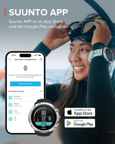 Suunto Dive D5 Tauchcomputer Schwarz/Silber