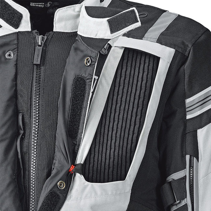 Held Hakuna II Damen Textiljacke - Wasserdicht - Atmungsaktiv - Viel Stauraum M grau schwarz, M grau