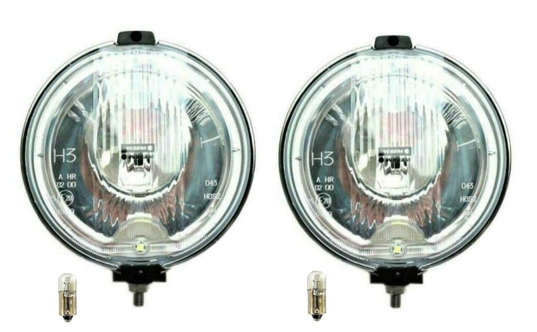 MelTruck® 2x Fernscheinwerfer LED RING 12V 24V Zusatzscheinwerfer Positionslicht ⌀183 mm E20