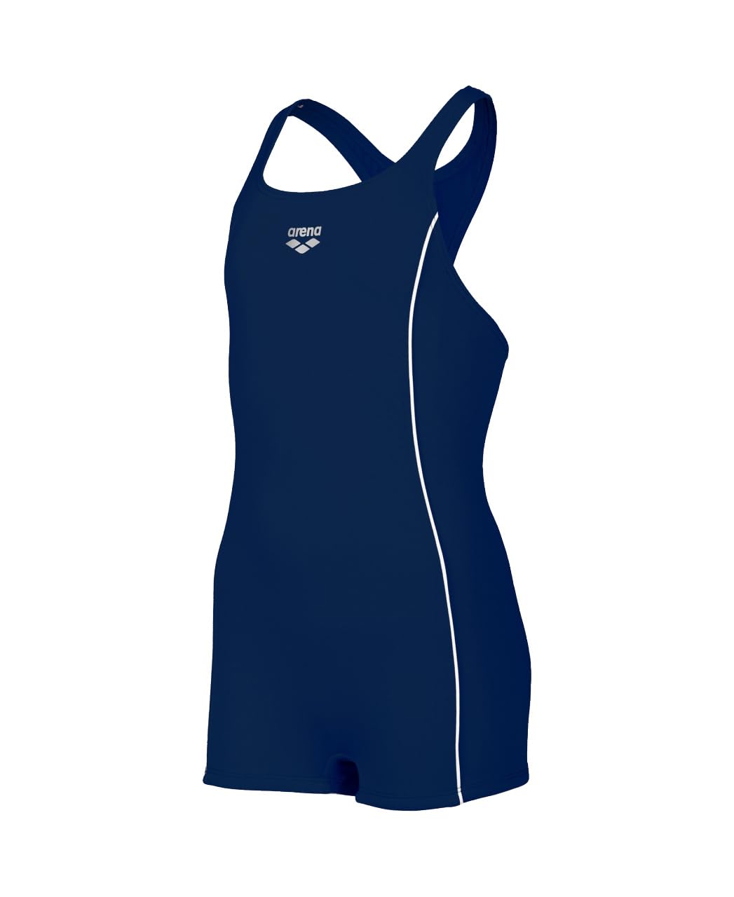 ARENA Mädchen G Finding Jr R One Piece Swimsuit (1er Pack) 116 Navy-white, 116 Navy-white