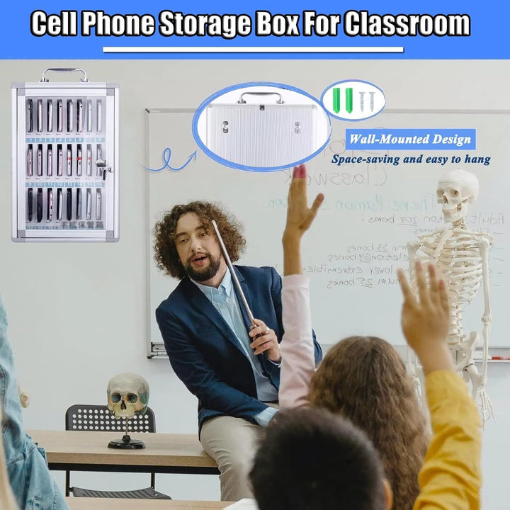 Handy Safe Schule handybox 12/24/36/48/60 Bits Handy-Safe schliessfächer Transparente Tür-Aufbewahru