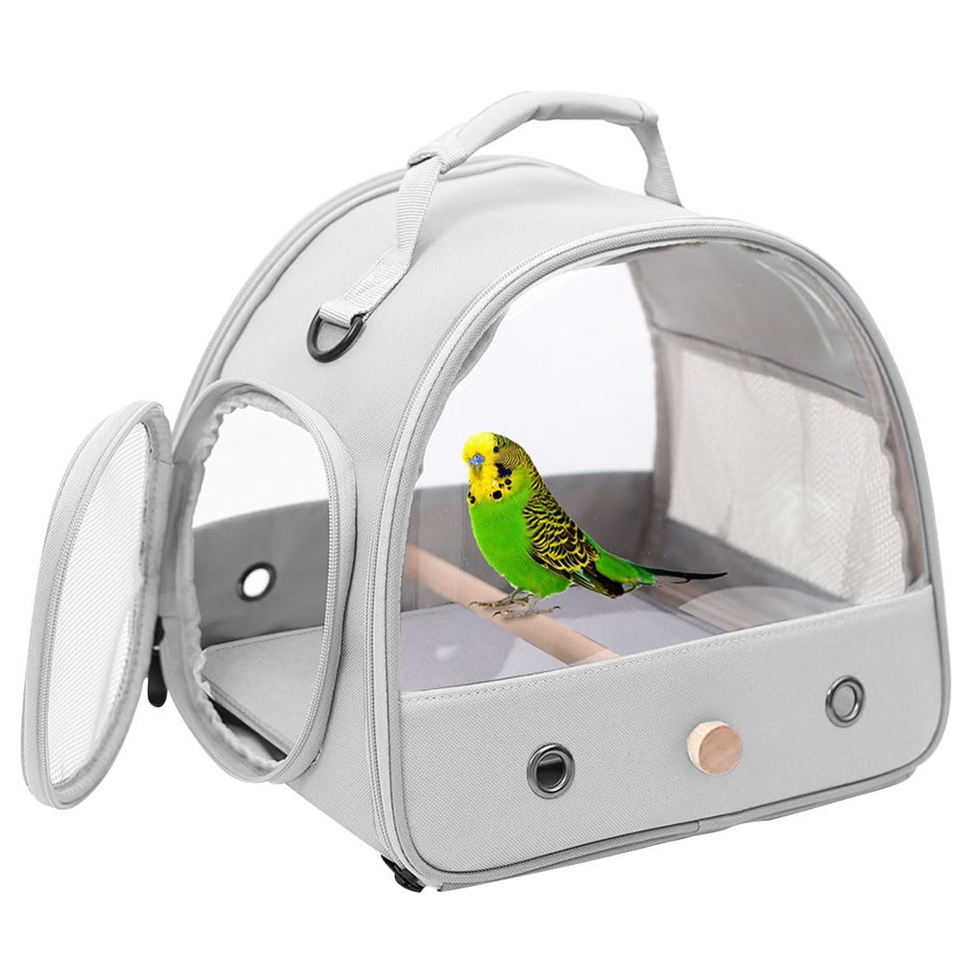 Interfashioner Vogeltrage, tragbare Vogeltrage für Papageien, Sittiche, Wellensittiche, kleine Vögel