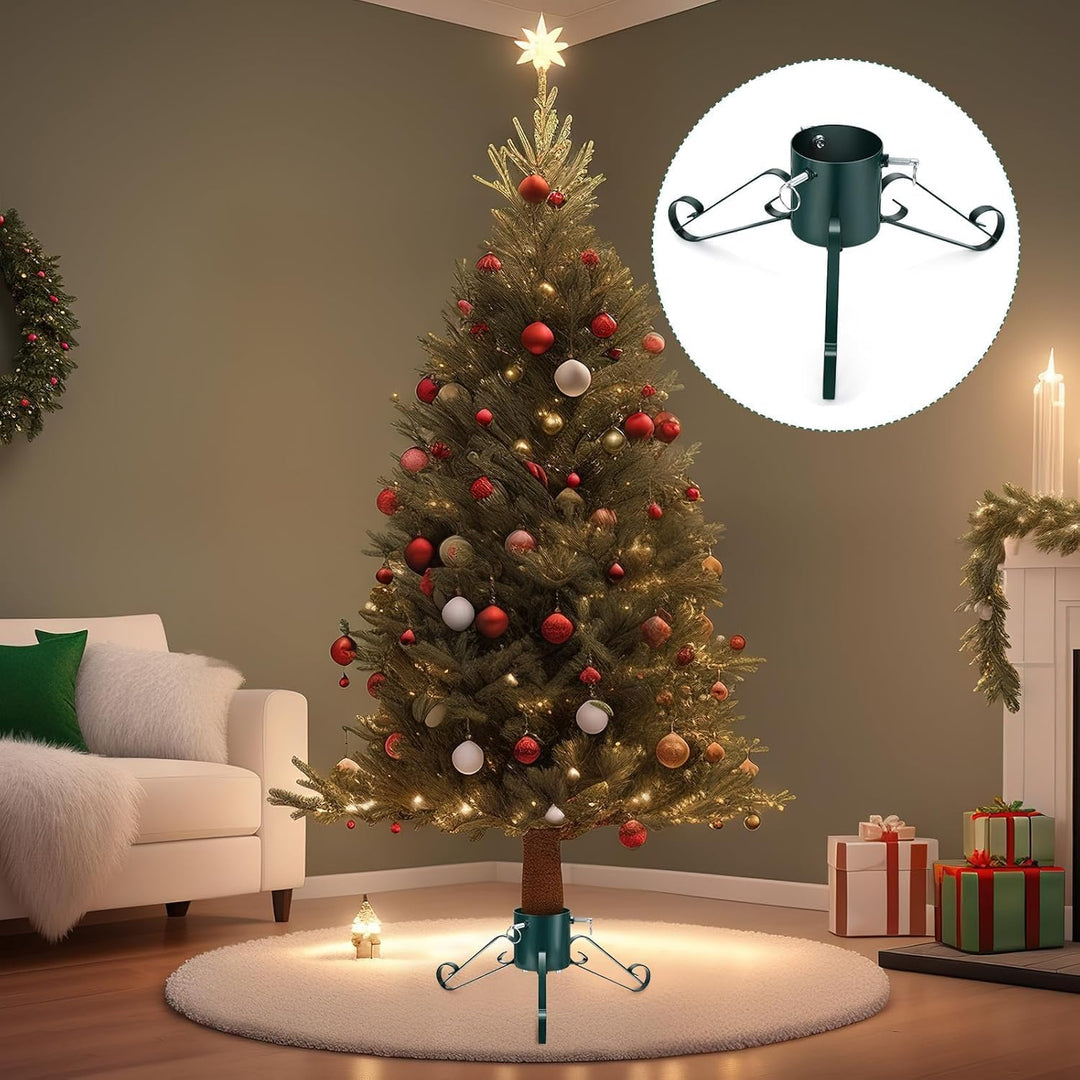 LATERN 53CM Metall Weihnachtsbaumständer, Schwerlast Weihnachtsbaumhalter Ersatz Weihnachtsbaumhalte