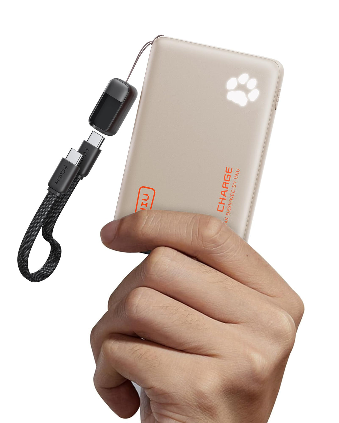 INIU Power Bank, 45W 10000mAh Powerbank Leichteste und Klein Aber Stark (USB C In & Out), PD3.0 Exte