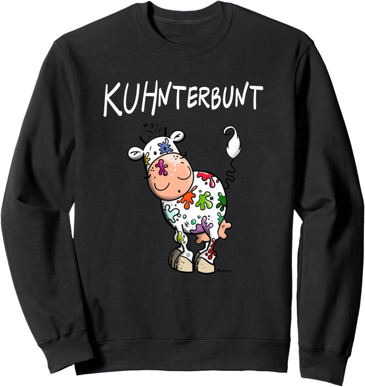 KUHnterbunt Kuh I Bunte Kuh I Farbklecks Rind I Fun Sweatshirt