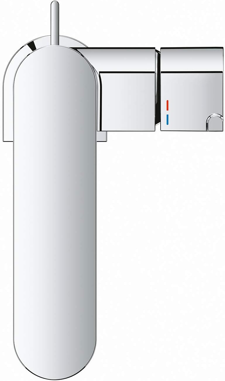 GROHE Plus | Badarmatur- Einhand-Waschtischbatterie | mit Zugstangen- Ablaufgarnitur | chrom | 23871
