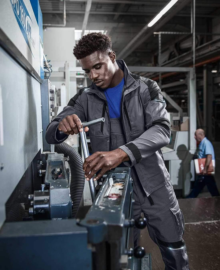 KÜBLER ACTIVIQ Jacke, Robuste Arbeitsjacke mit Reflex-Elementen und vielen Taschen XL Oliv/Schwarz,