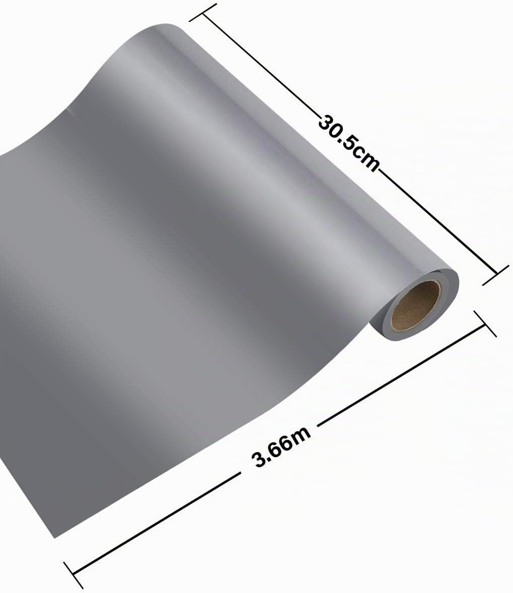 Zwanzer Plotterfolie Textil,30.5cm× 3.66m Flexfolie für Cricut und Silhouette Cameo,Verwendet in DIY