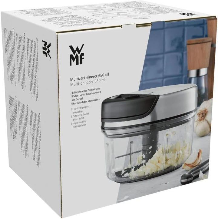 WMF Multi-Zerkleiner 650ml, manuell mit Seilzug, Kunststoff-Mixbehälter, ergonomischer Griff, Gemüse