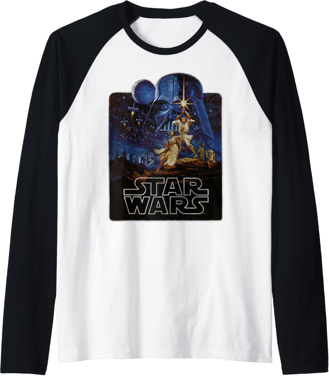 Star Wars Epic Classic New Hope Vintage Poster Badge Raglan