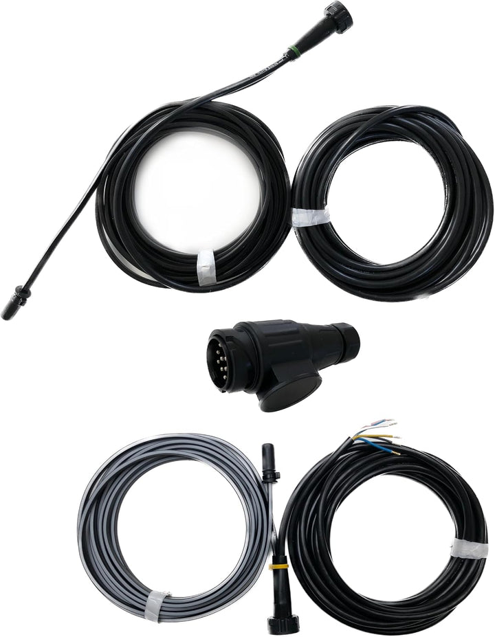 Anhängerbeleuchtung SET LED Rückleuchten Umrissleuchten Kabel 9,6m 13 polig für Anhänger