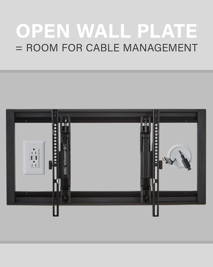 SANUS OLT7 Advanced Tilt 4D Premium TV-Wandhalterung für die meisten Flachbildfernseher mit 42-90 Zo