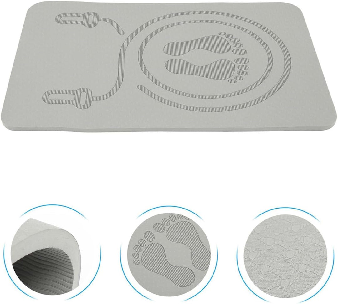 Tpe Springseil Matte Rutschfest 60x40x1cm Trainingsmatte Sportmatte Schalldämmend Tragbar für Indoor