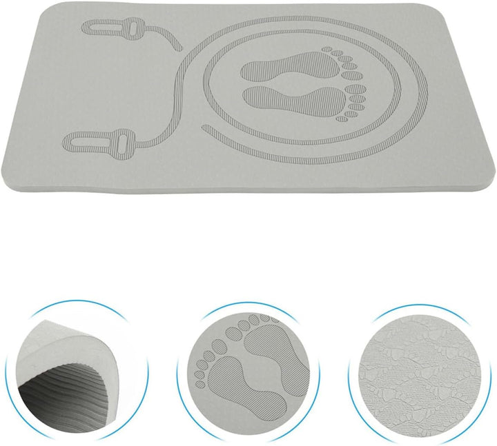 Tpe Springseil Matte Rutschfest 60x40x1cm Trainingsmatte Sportmatte Schalldämmend Tragbar für Indoor