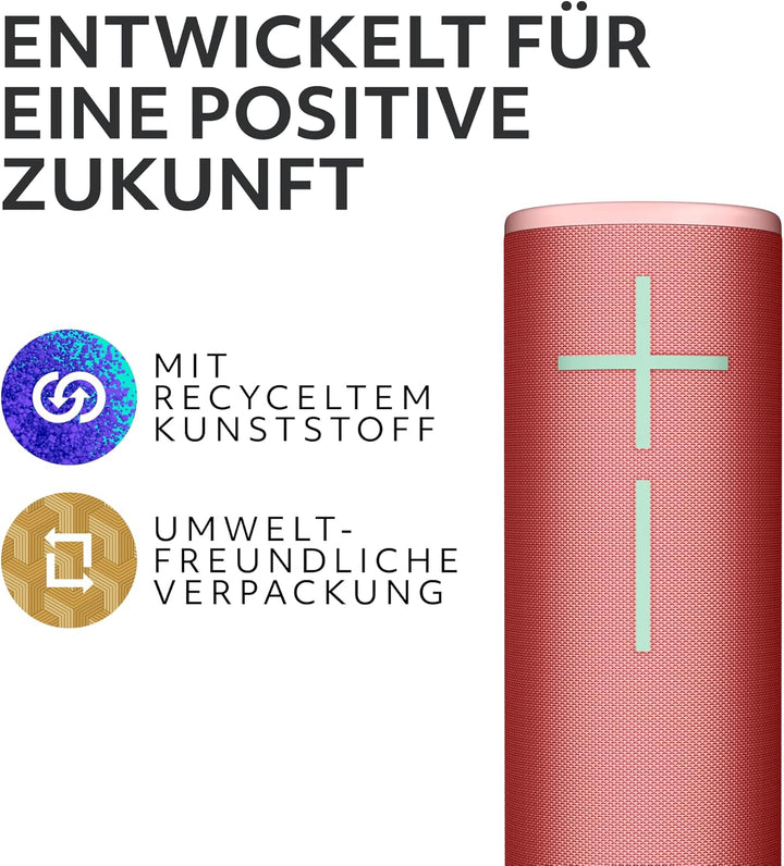 Ultimate Ears Boom 4 – mobiler, wasserdichter, schwimmfähiger Bluetooth-Lautsprecher mit kräftigem,