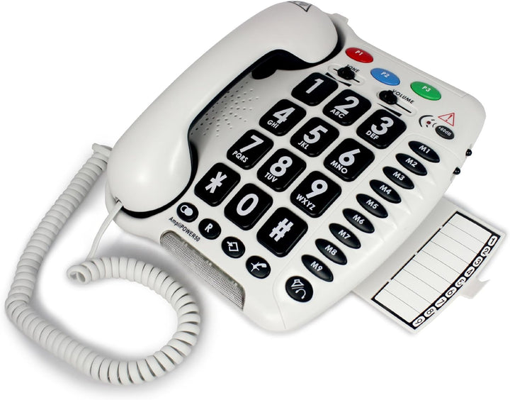 Geemarc Amplipower 50 - Schnurgebundenes Schwerhörigentelefon mit verstärkter Empfangslautstärke, gr