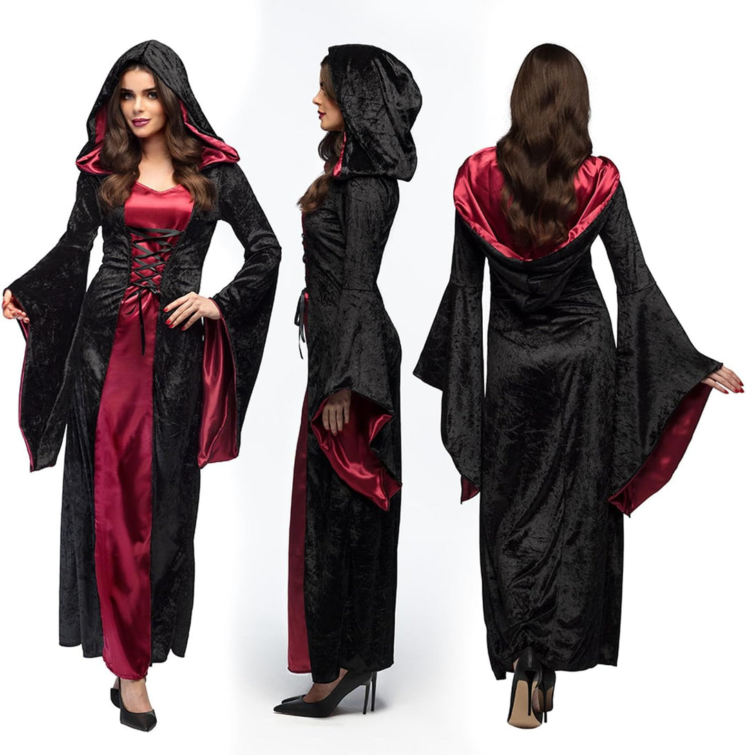 Boland - Vampir Lady Kostüm für Erwachsene, Faschingskostüme Damen, Horror Kostüm für Halloween oder