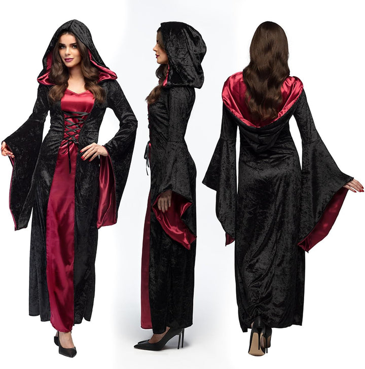 Boland - Vampir Lady Kostüm für Erwachsene, Faschingskostüme Damen, Horror Kostüm für Halloween oder