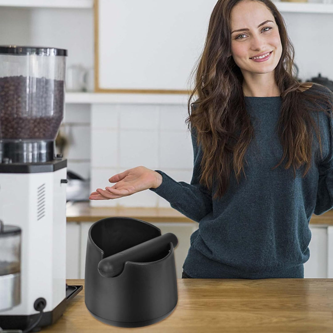 Abklopfbehälter für Siebträger, Kaffeesatz Abschlagbehälter, Espresso Knockbox, Sage Klopfbox Abschl