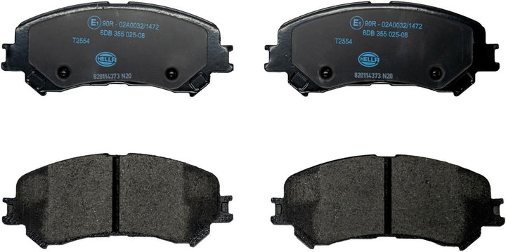 HELLA PAGID 8DB 355 025-081 Bremsbelagsatz - T2554 - Dicke/Stärke: 18.5mm - Bremssystem: Akebono - f