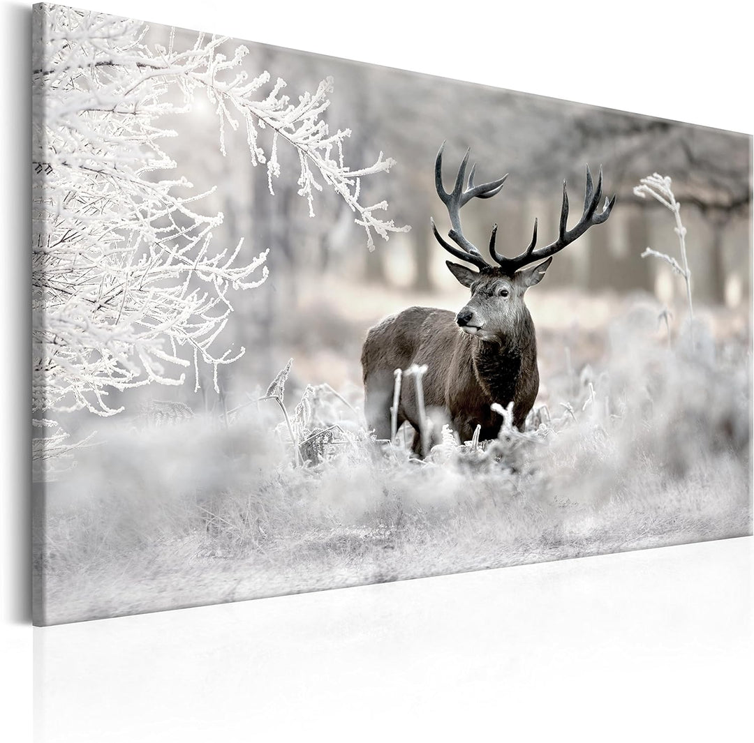 murando - Bilder Hirsch 120x80 cm Vlies Leinwandbild 1 tlg Kunstdruck modern Wandbilder XXL Wanddeko