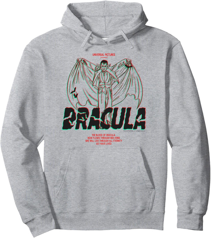 Universal Monsters Dracula 3D Style Portrait Pullover Hoodie