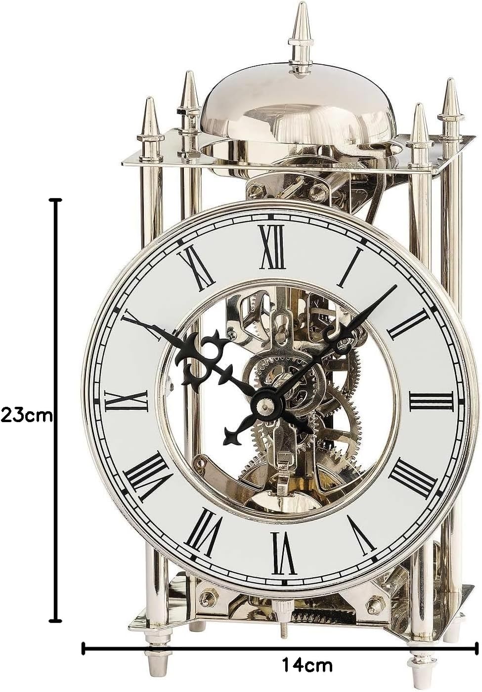 Moderne Uhr mit mechanischem Aufzugswerk, 14 Tage Laufzeit von AMS AM T1184