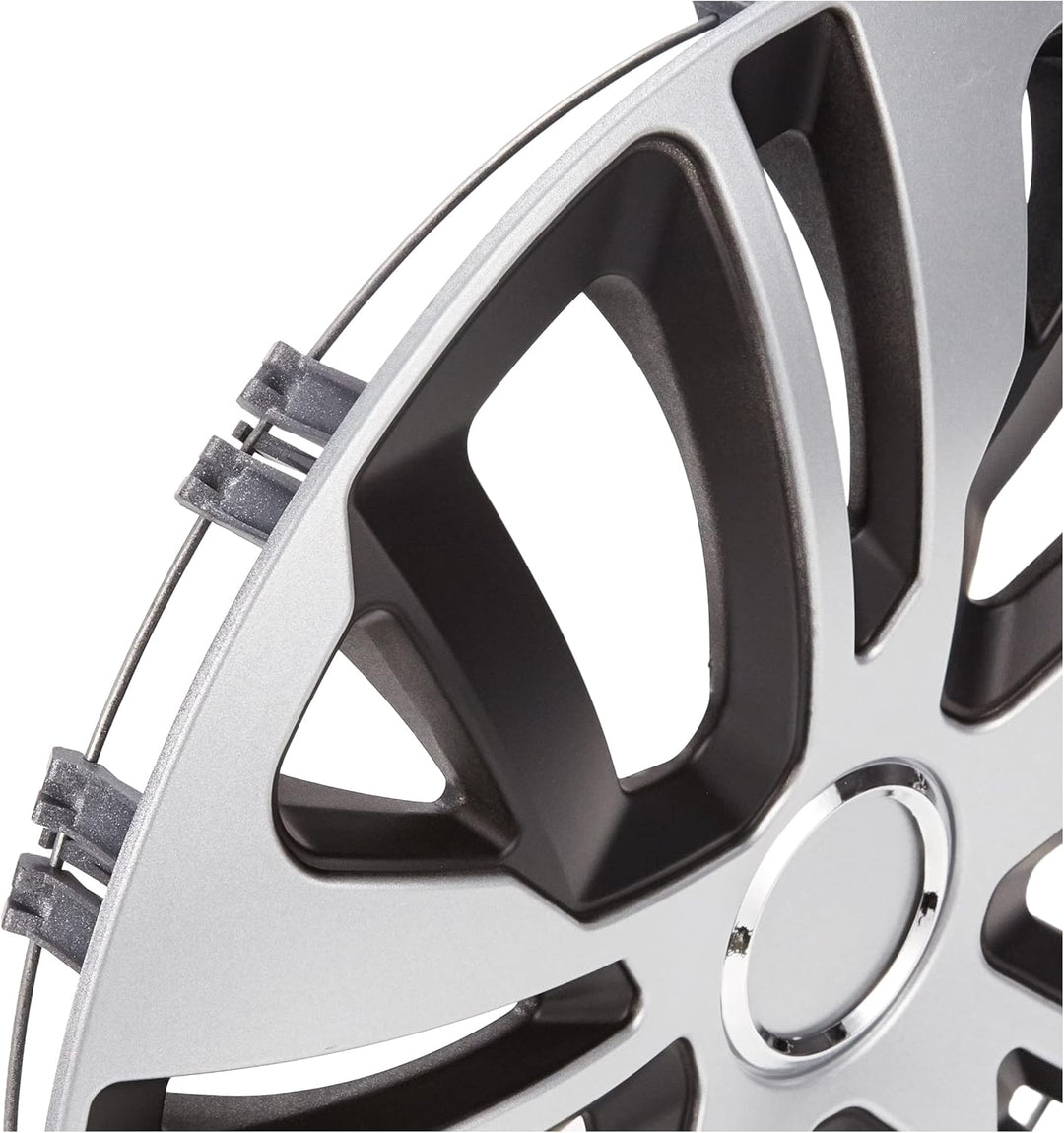 Cora Alulook Raven Mix 41445 Radzierblenden, 15 Zoll, 4 Stück im Set, 15 Zoll