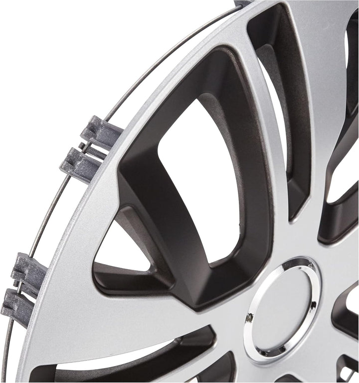 Cora Alulook Raven Mix 41445 Radzierblenden, 15 Zoll, 4 Stück im Set, 15 Zoll