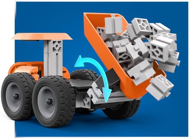 fischertechnik Junior Max Konstruktionsspielzeug ab 5 Jahren, 10 Modelle | Solar-Baukasten 576101 mi